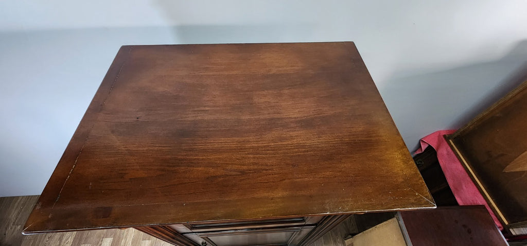 Howard Miller Cognac Hide-A-Bar Living Room Wine Cabinet