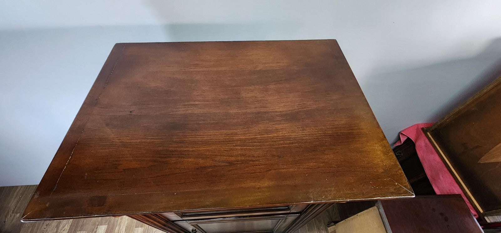 Howard Miller Cognac Hide-A-Bar Living Room Wine Cabinet