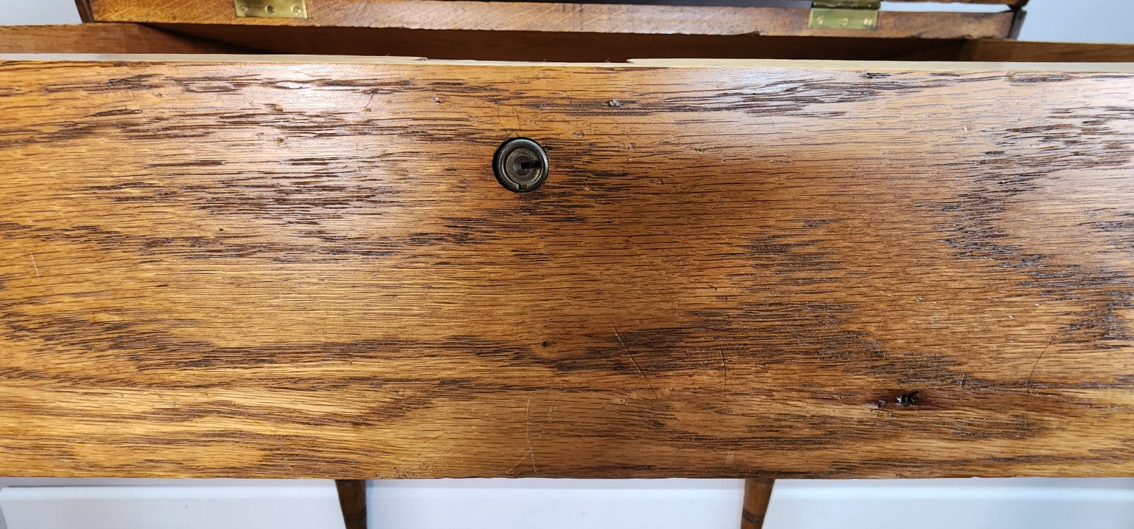 Slant Lift Top Desk Pine Mid 1800s  Antique Dovetailed