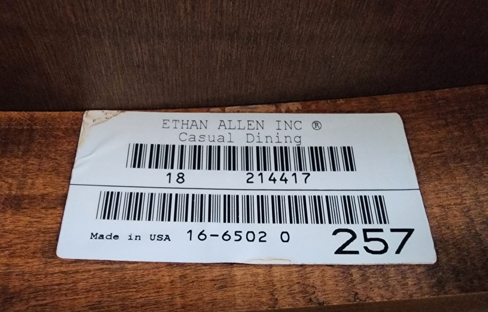 4 Ethan Allen Dining Chairs