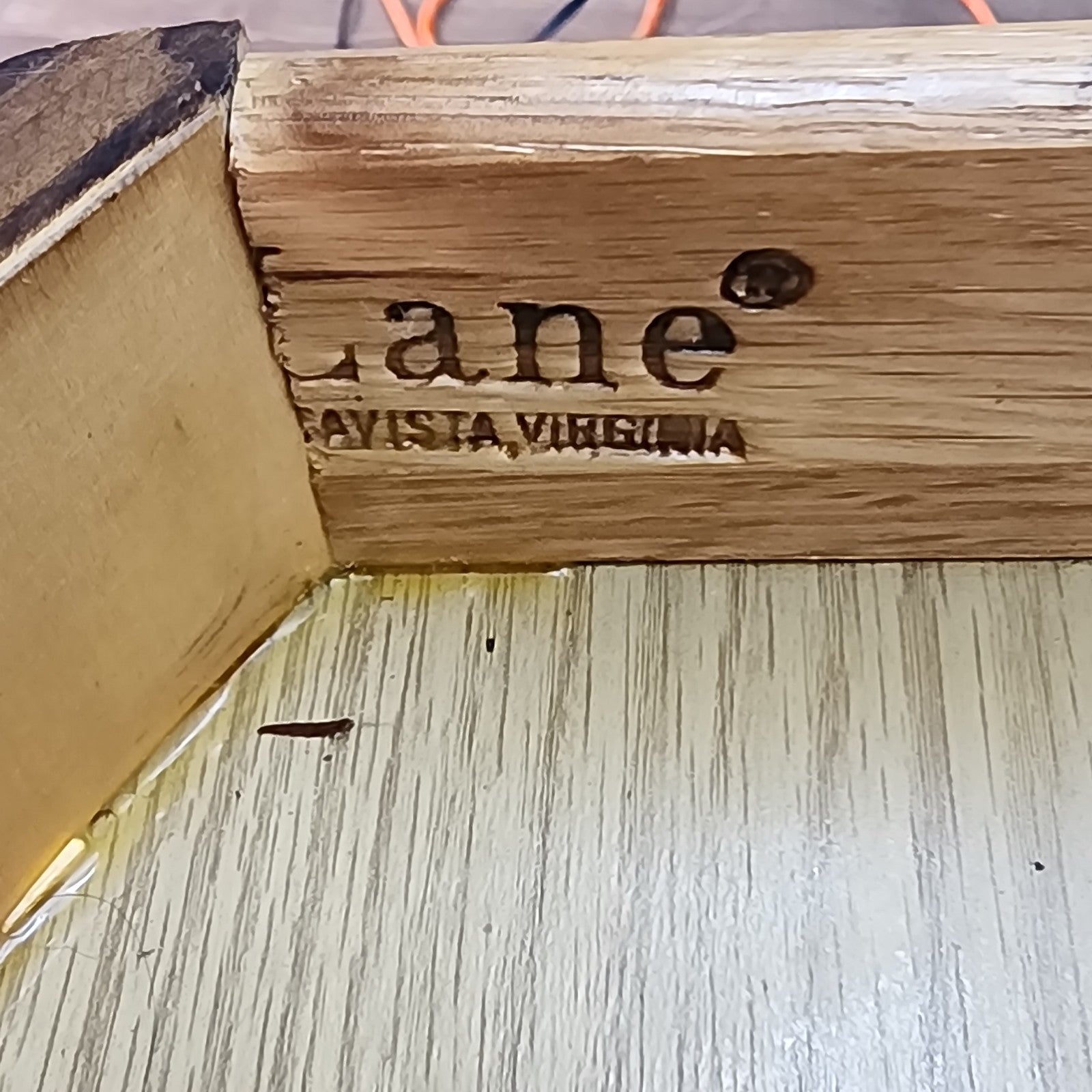 Lane Hollywood Regency Inlay Side End Table