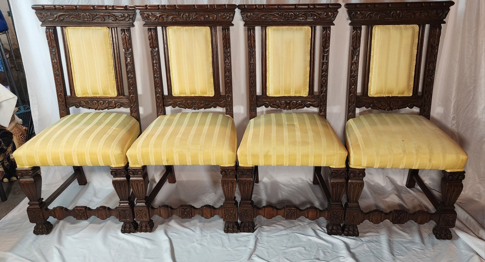 Antique Jacobean Chairs - Set of 4