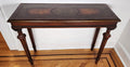 Glass Top Wood Console or Entry Table