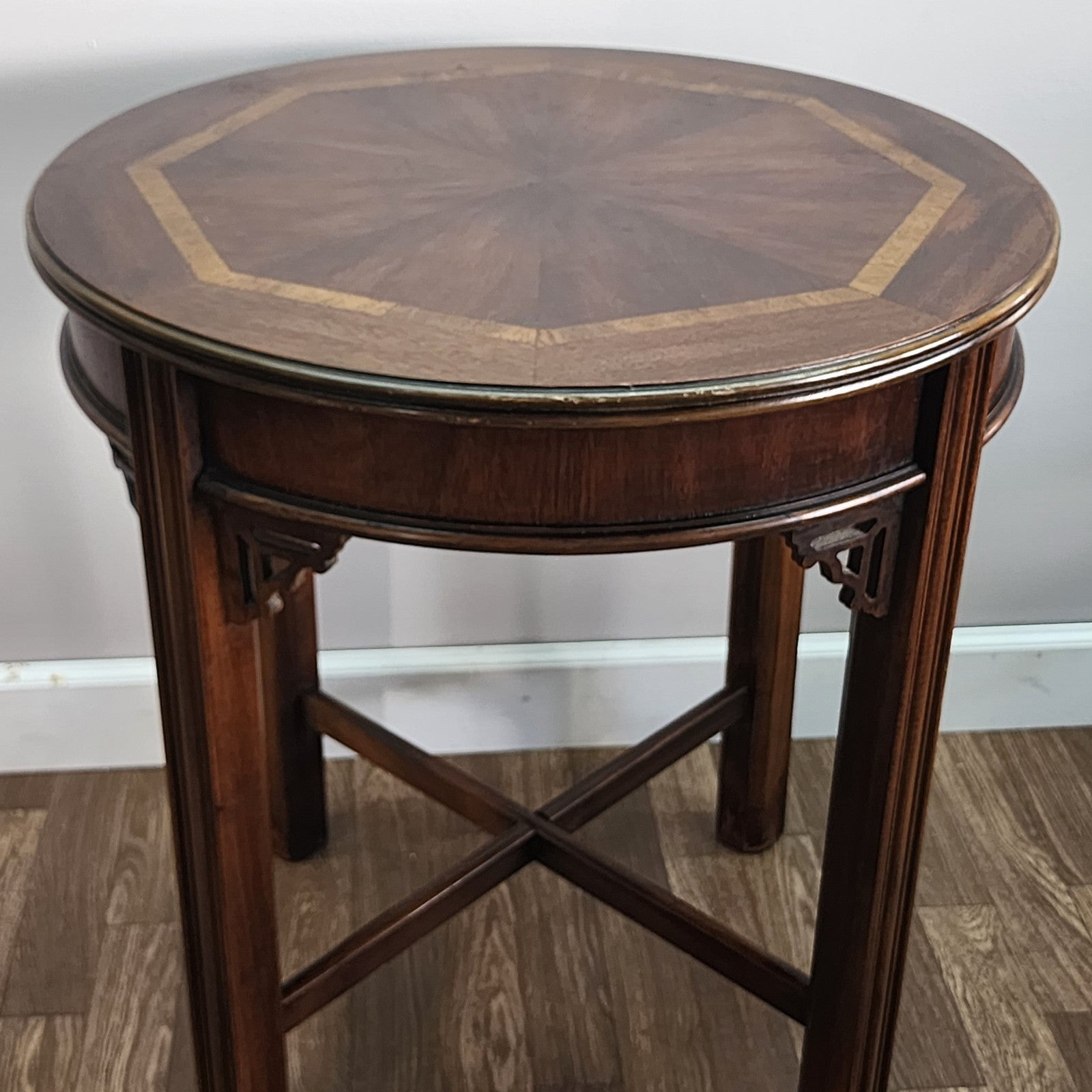 Lane Hollywood Regency Inlay Side End Table