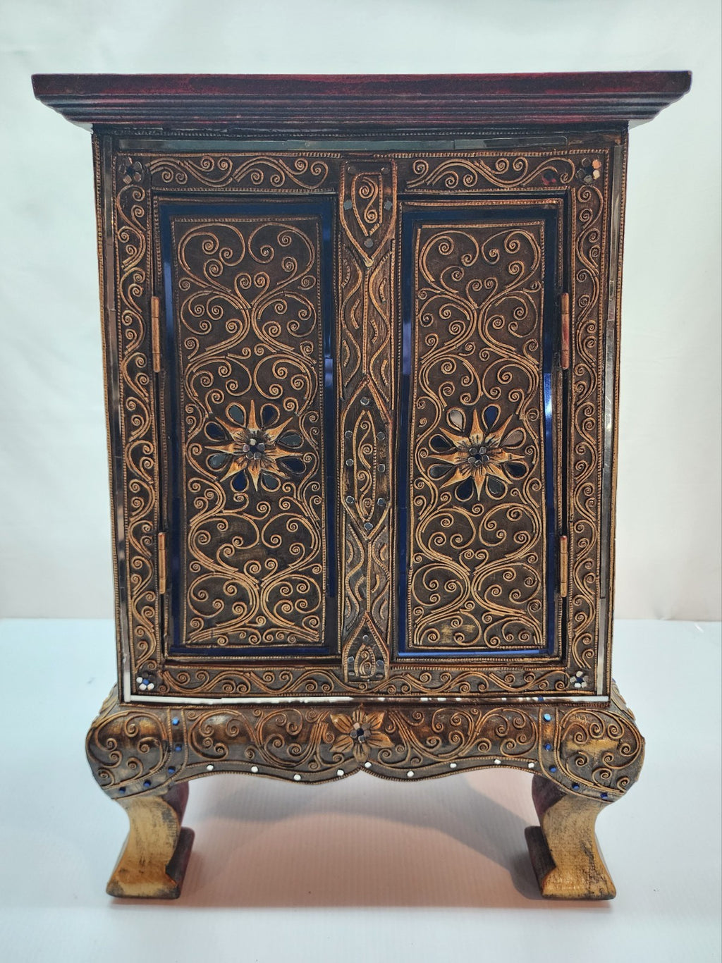 Asian Ornate Decorative Cabinet