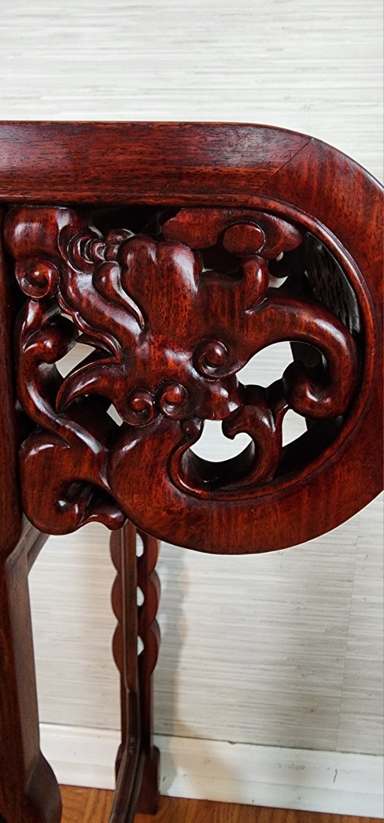 Vintage Chinese Rosewood Dragon Altar Table/Entry Console
