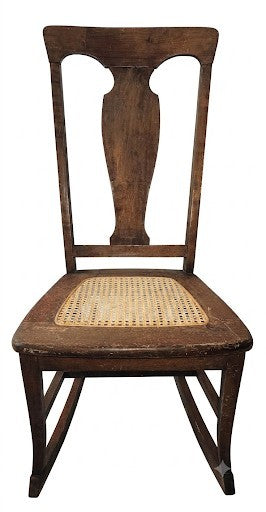 Antique American Cane Rocking Chair