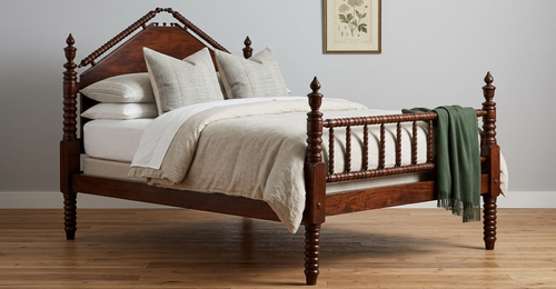 19th Century  Antique Jenny Lind Rope Bed