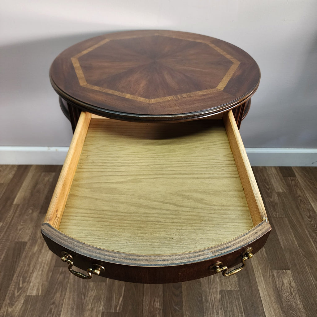 Lane Hollywood Regency Inlay Side End Table
