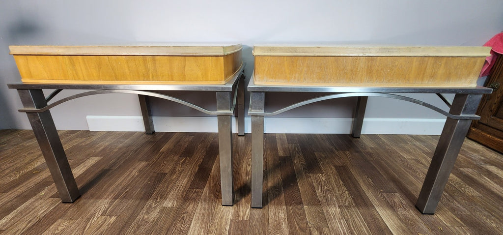 Mid Century Modern End Tables -  Night Tables - Sold as a Pair