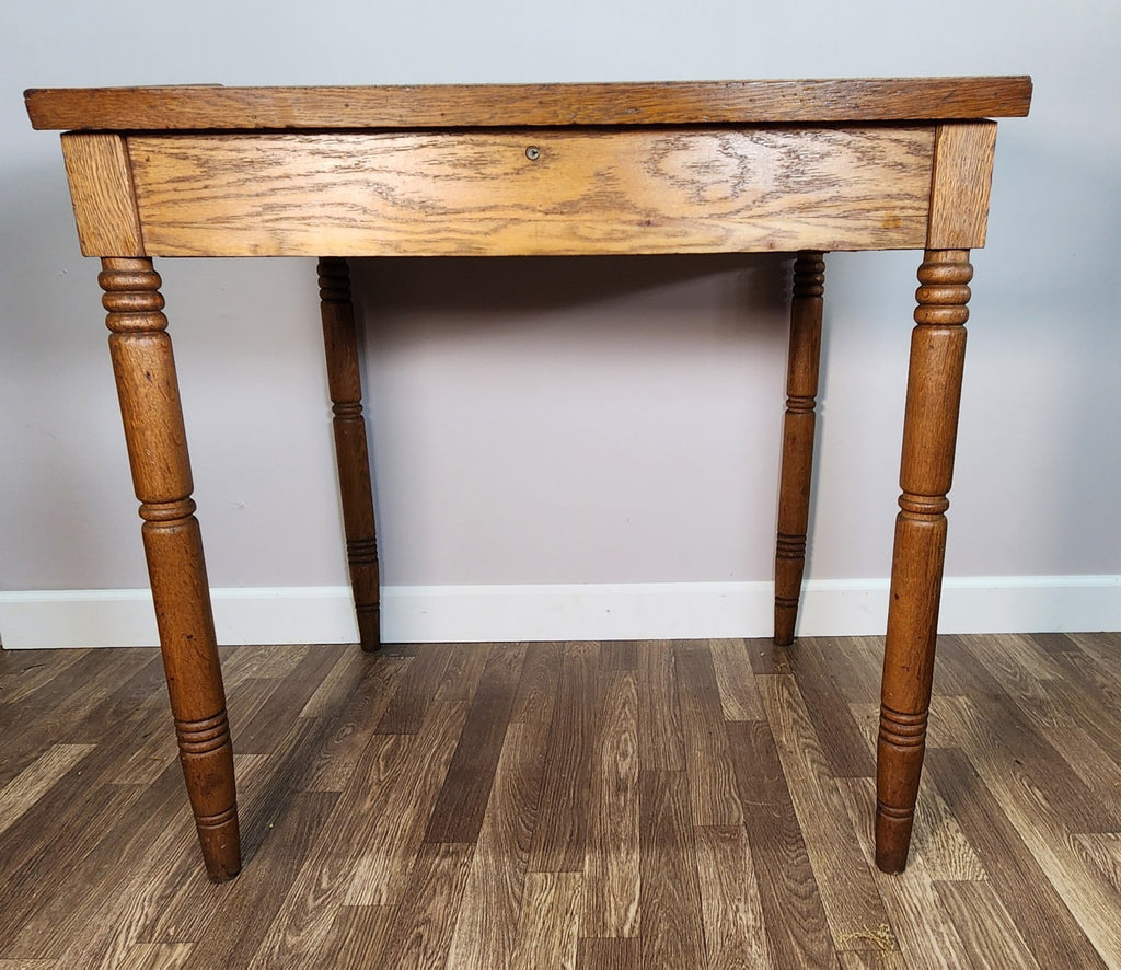 Slant Lift Top Desk Pine Mid 1800s  Antique Dovetailed