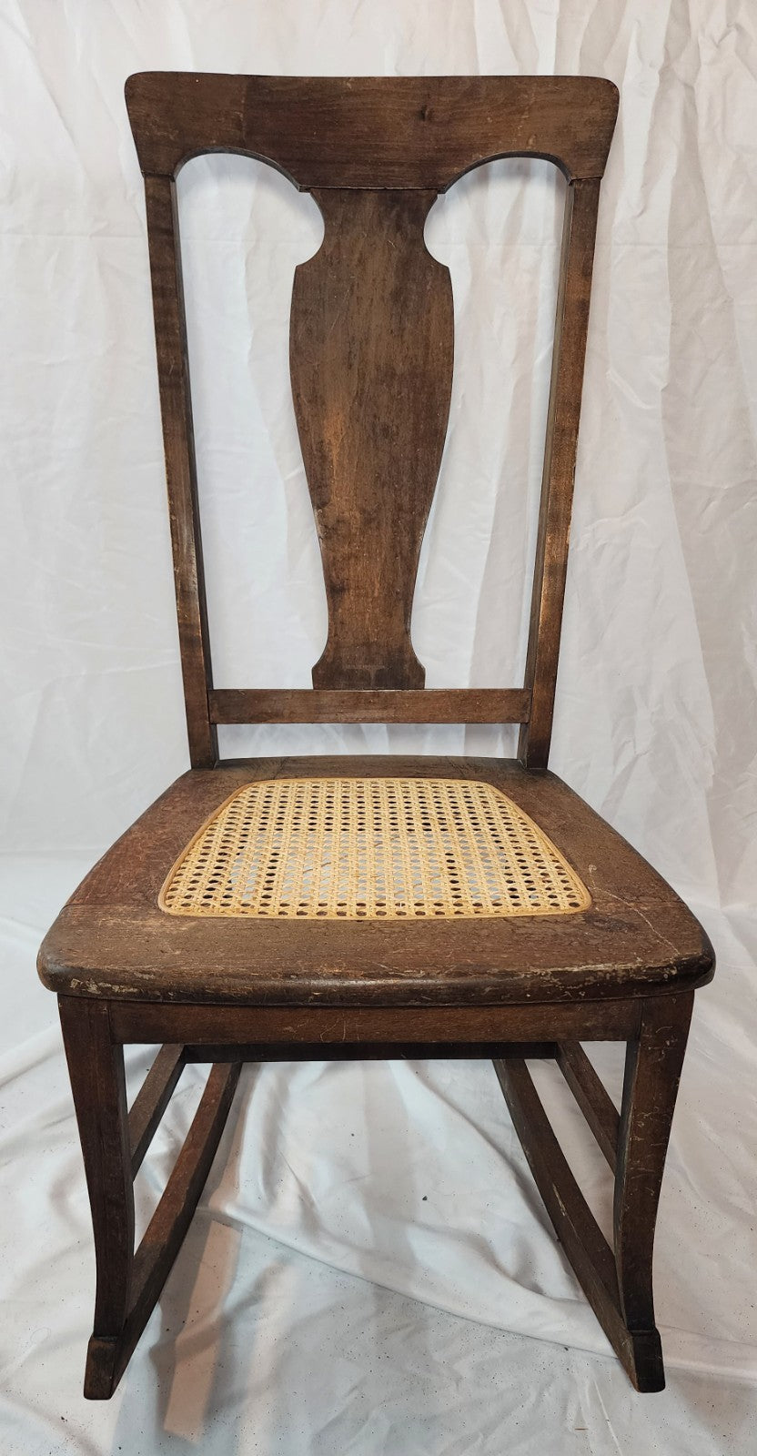 Antique American Cane Rocking Chair