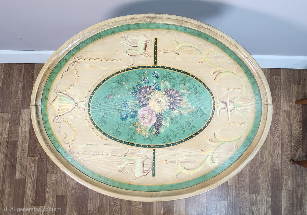 Vintage Painted Flip Top Table