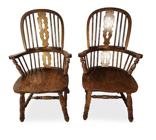 Windsor Chair Pair - Set of Two - Antique Vintage