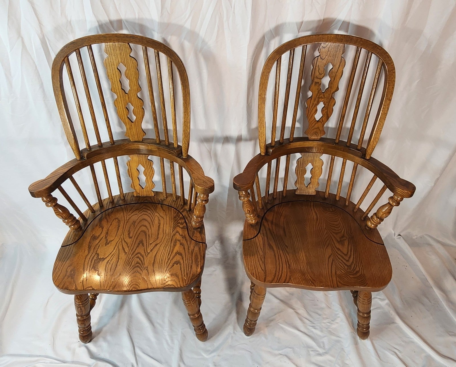 Windsor Chair Pair - Set of Two - Antique Vintage