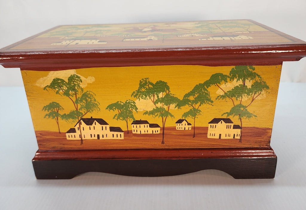 Fair Acres Don Andres Hand Painted Folk Art Box