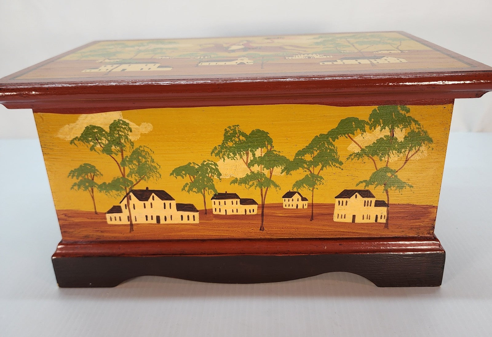 Fair Acres Don Andres Hand Painted Folk Art Box