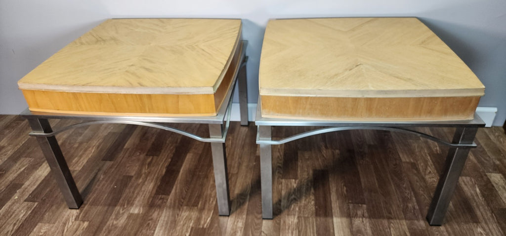 Mid Century Modern End Tables -  Night Tables - Sold as a Pair