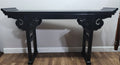 Vintage Asian Style Alter Console Table - Black