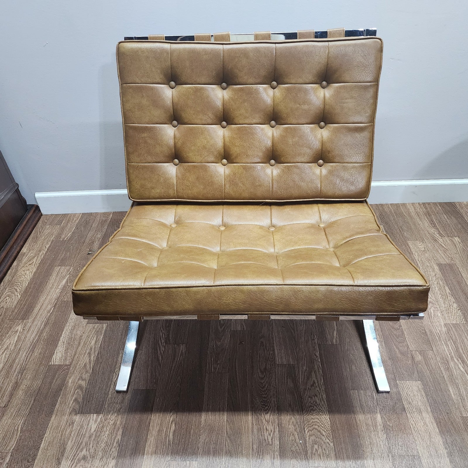 Vintage Barcelona Style Replica Chairs - Sold As A Pair or Individually
