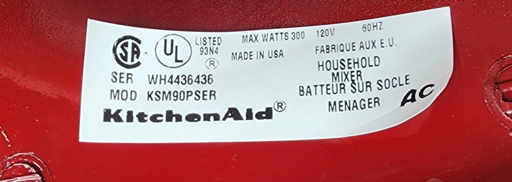 KitchenAid stand mixer