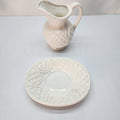Vintage Pitcher With White Plate