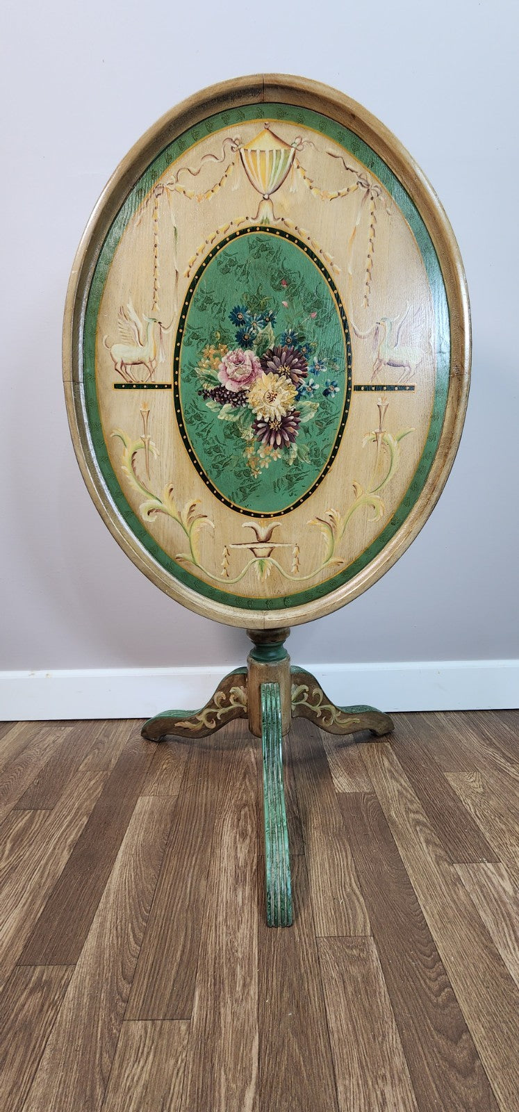 Vintage Painted Flip Top Table