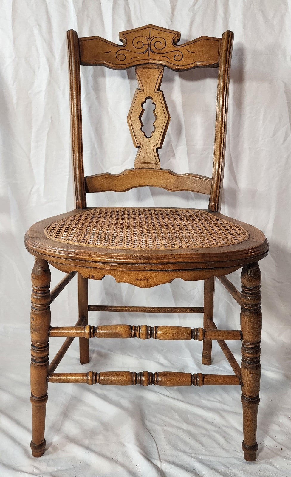 Antique Cane Chairs - Sold As A Pair