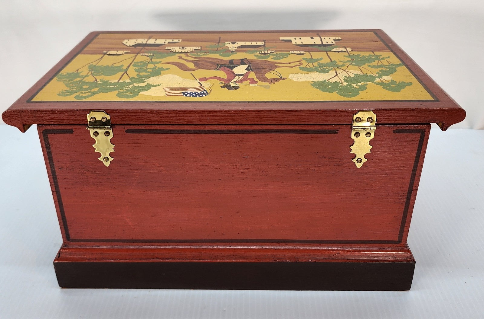 Fair Acres Don Andres Hand Painted Folk Art Box