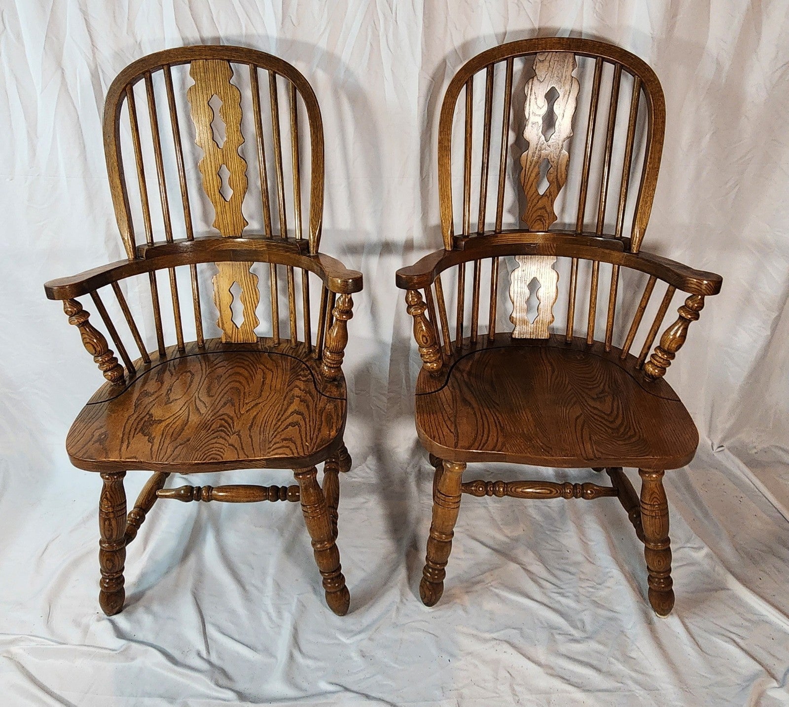 Windsor Chair Pair - Set of Two - Antique Vintage