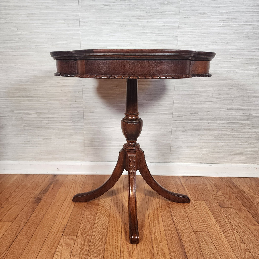 Antique Vintage Pedestal Pie Crust Table