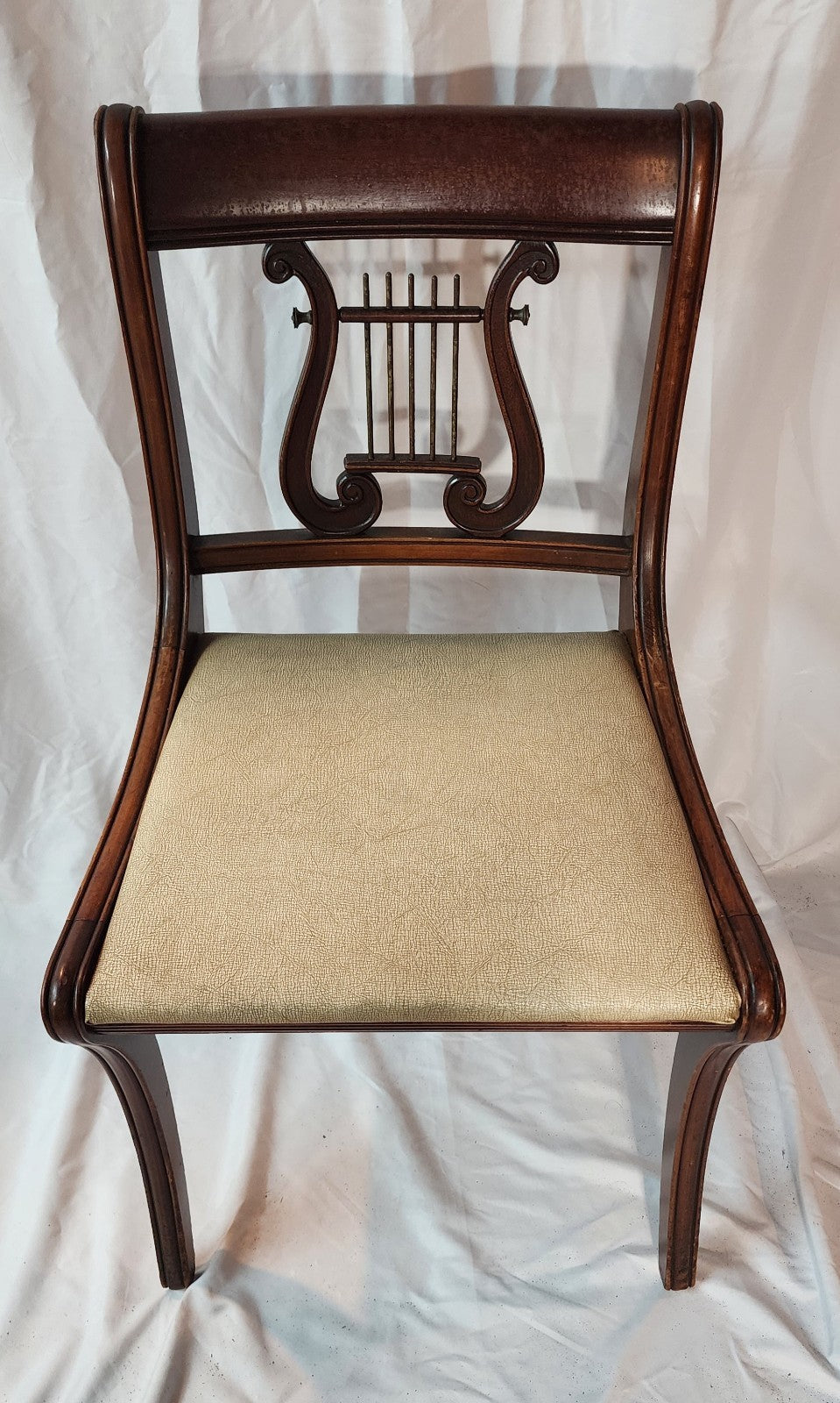 Harp back - Lyre-shaped Backrest Dining Chairs - Set of 6