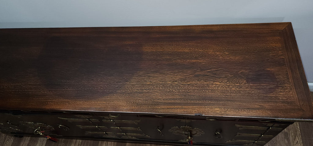 Korean Antique Style Table Chest Console Cabinet