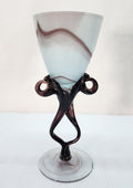 Vintage Jozefina Krosno Art Glass Goblet