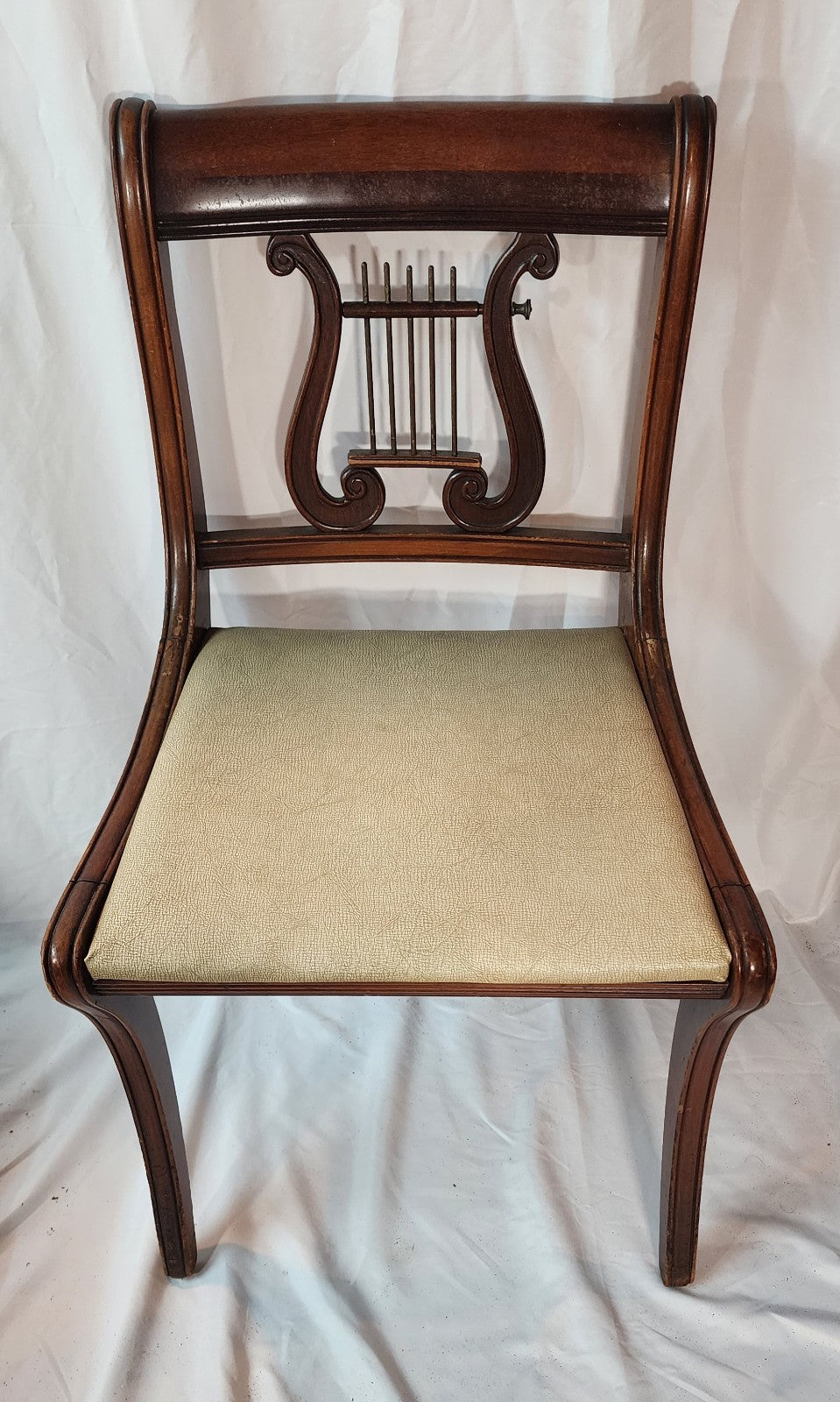 Harp back - Lyre-shaped Backrest Dining Chairs - Set of 6