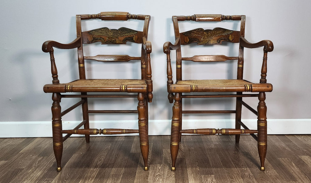 Ethan Allen American Hitchcock Chairs - Set of 4 -Including 2 Armchairs