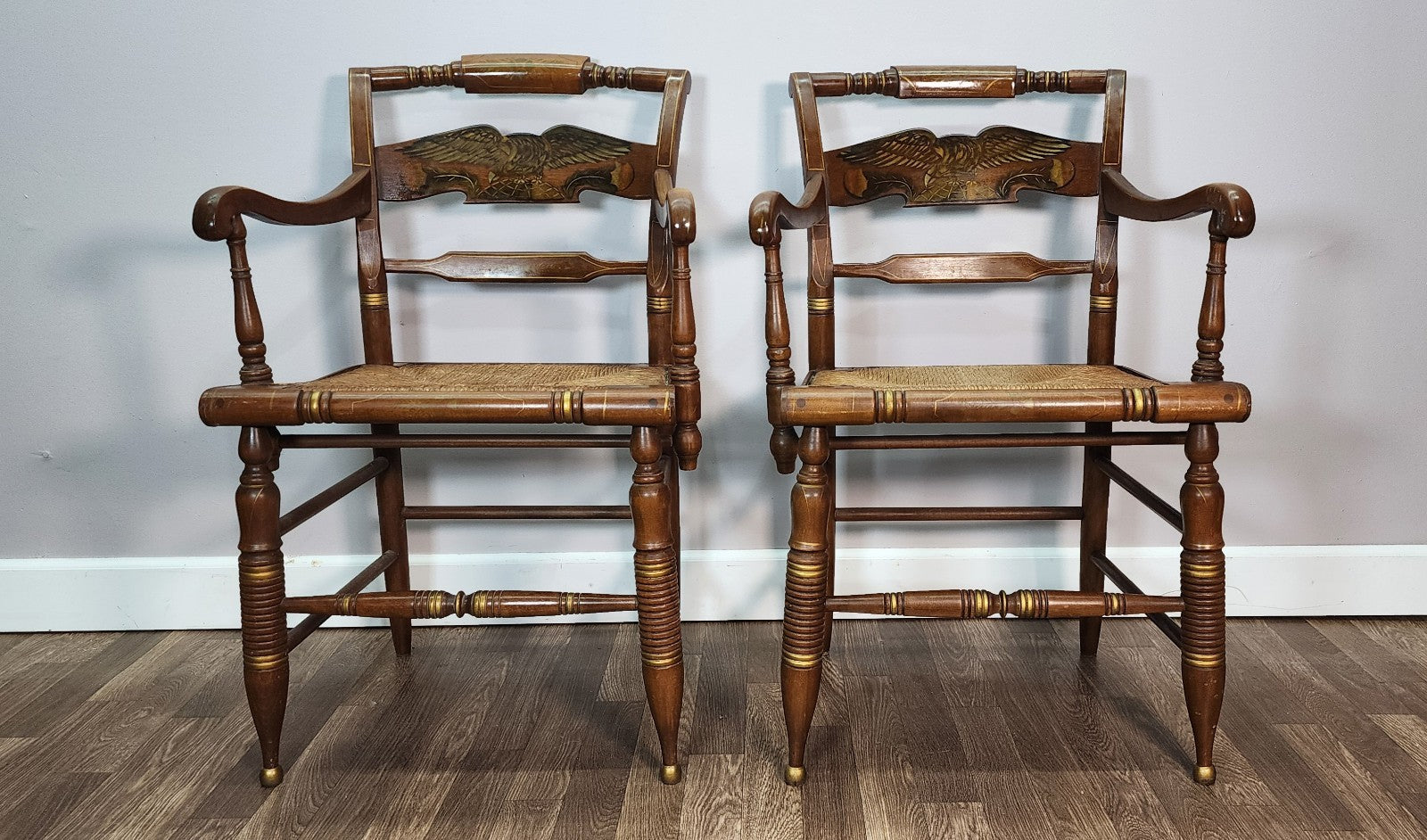 Ethan Allen American Hitchcock Chairs - Set of 4 -Including 2 Armchairs