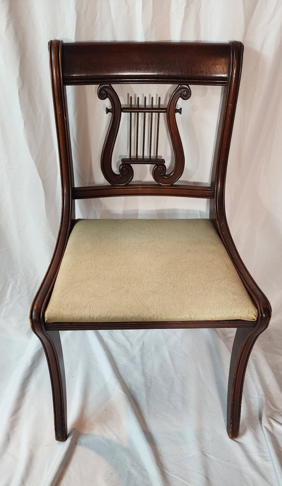 Harp back - Lyre-shaped Backrest Dining Chairs - Set of 6