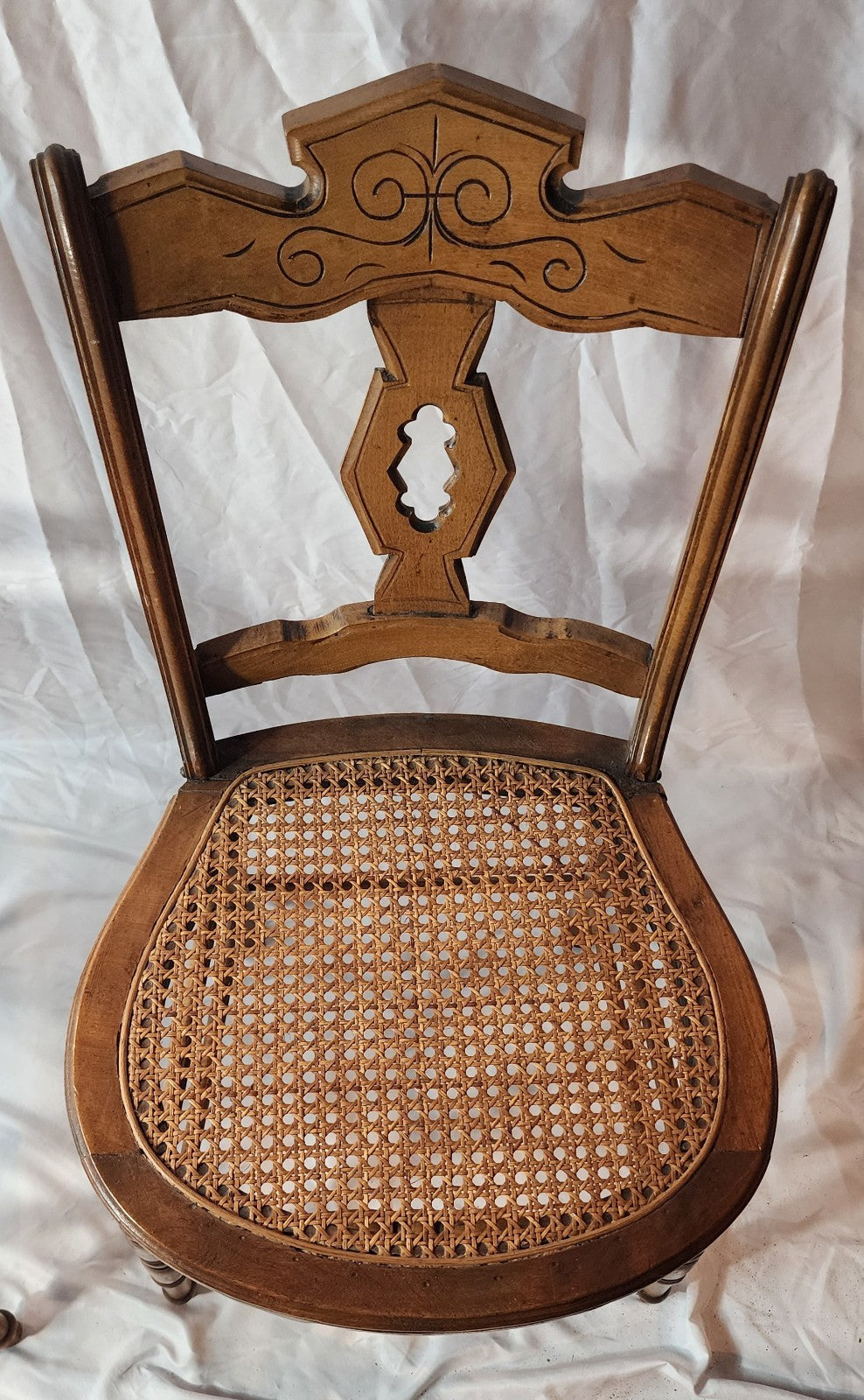 Antique Cane Chairs - Sold As A Pair