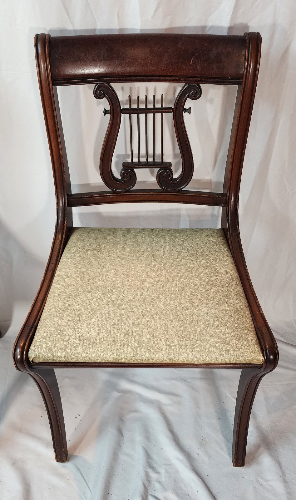 Harp back - Lyre-shaped Backrest Dining Chairs - Set of 6