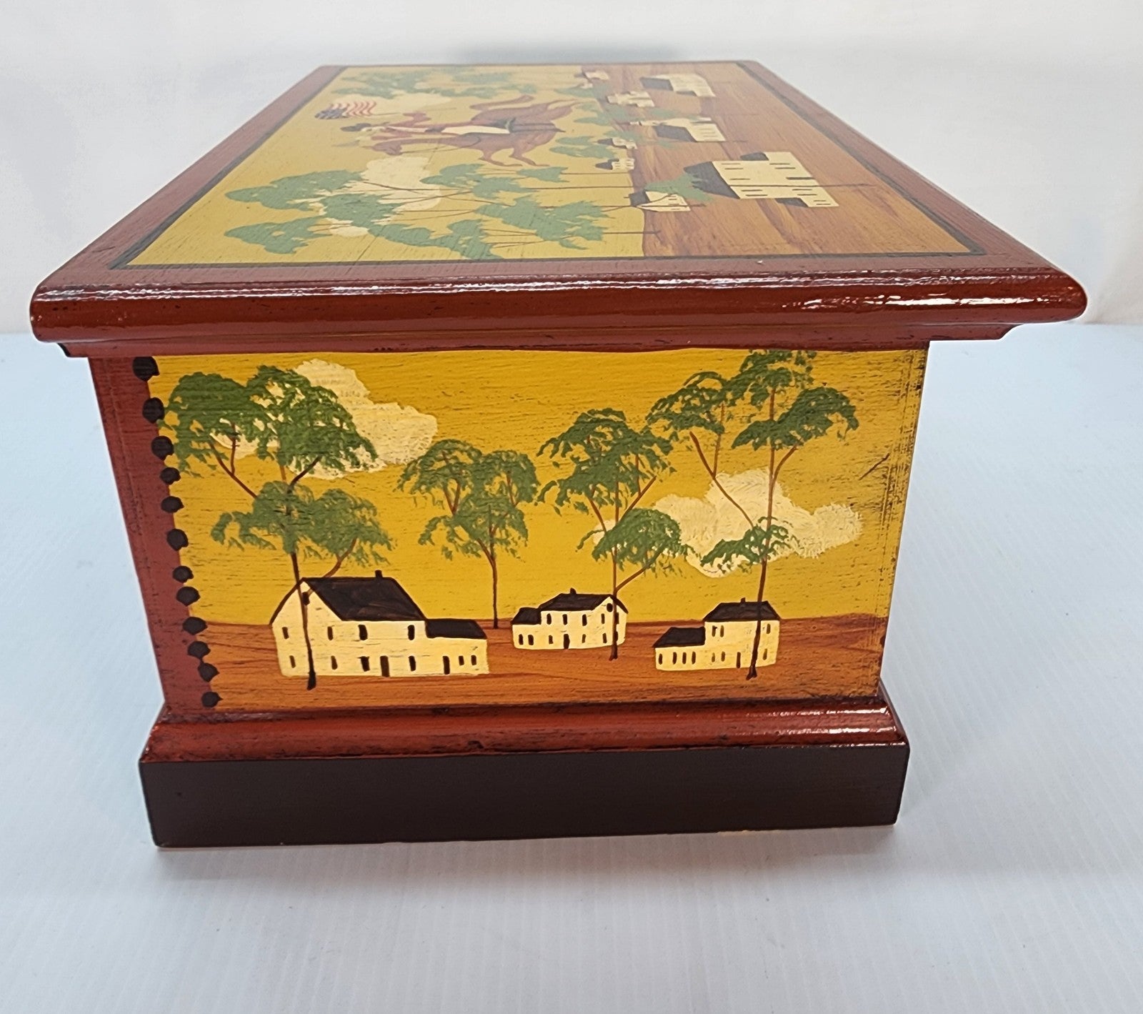 Fair Acres Don Andres Hand Painted Folk Art Box