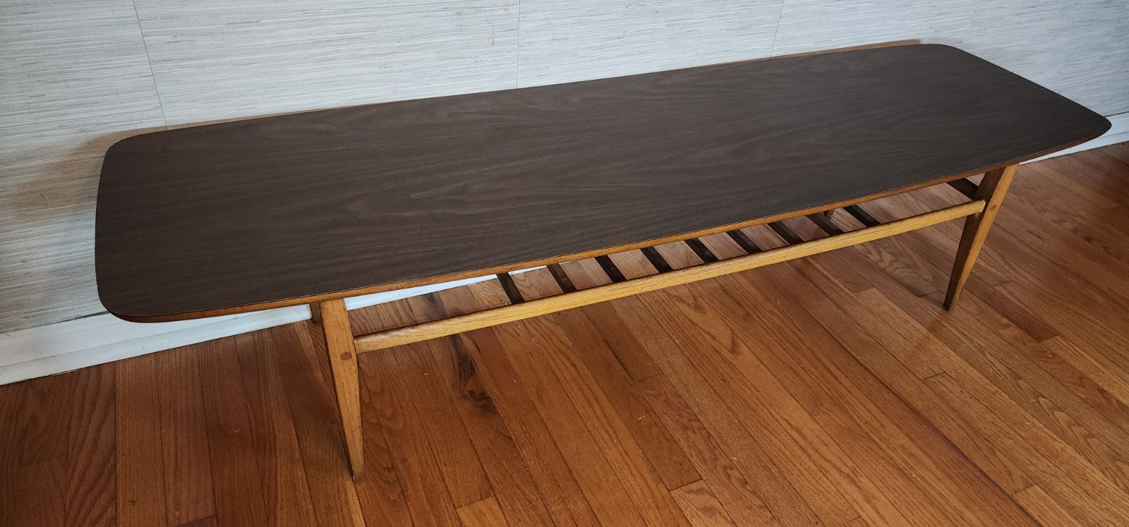 Lane Vintage Mid Century Modern Surfboard Table