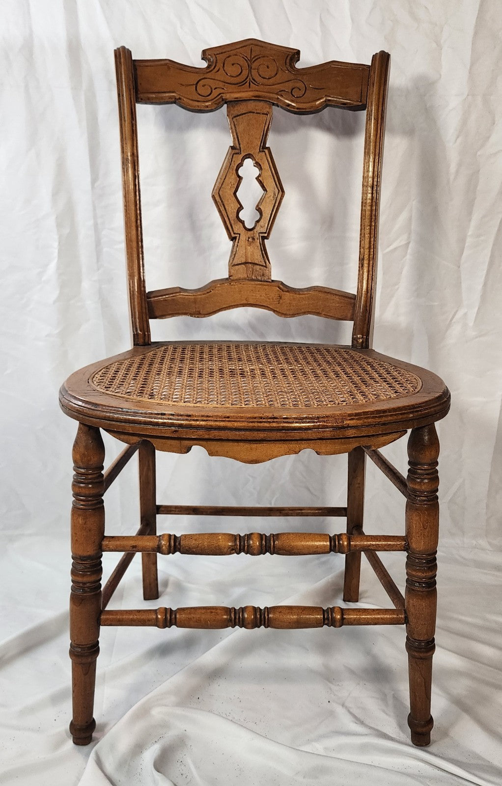 Antique Cane Chairs - Sold As A Pair
