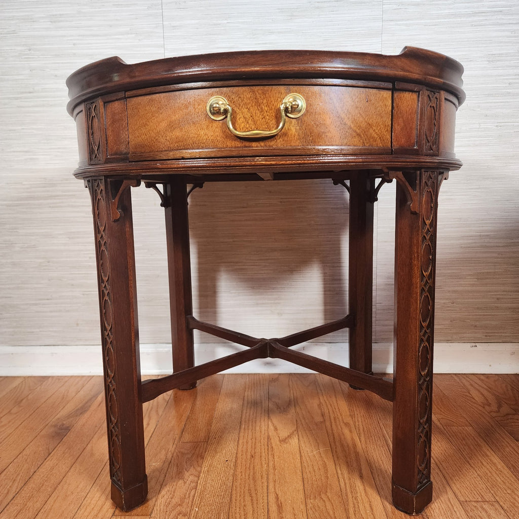 Vintage Baker Chinese Chippendale Furniture Night Table End Table