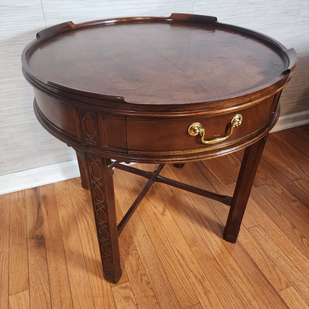 Vintage Baker Chinese Chippendale Furniture Night Table End Table