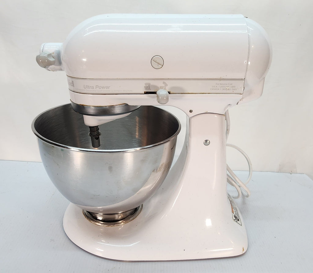 KitchenAid Ultra Power Stand Mixer 10 Speed White KSM90WW w/ Accessories