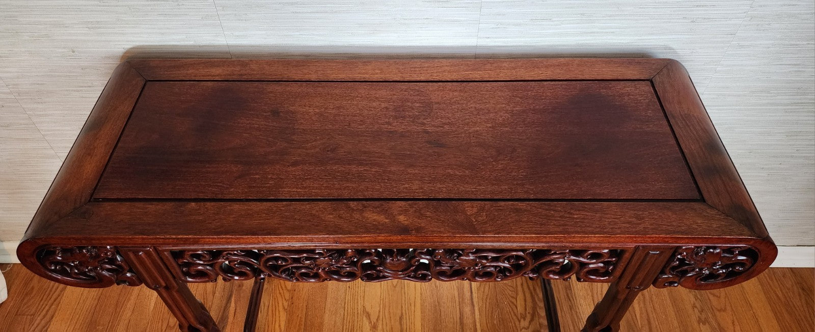 Vintage Chinese Rosewood Dragon Altar Table/Entry Console
