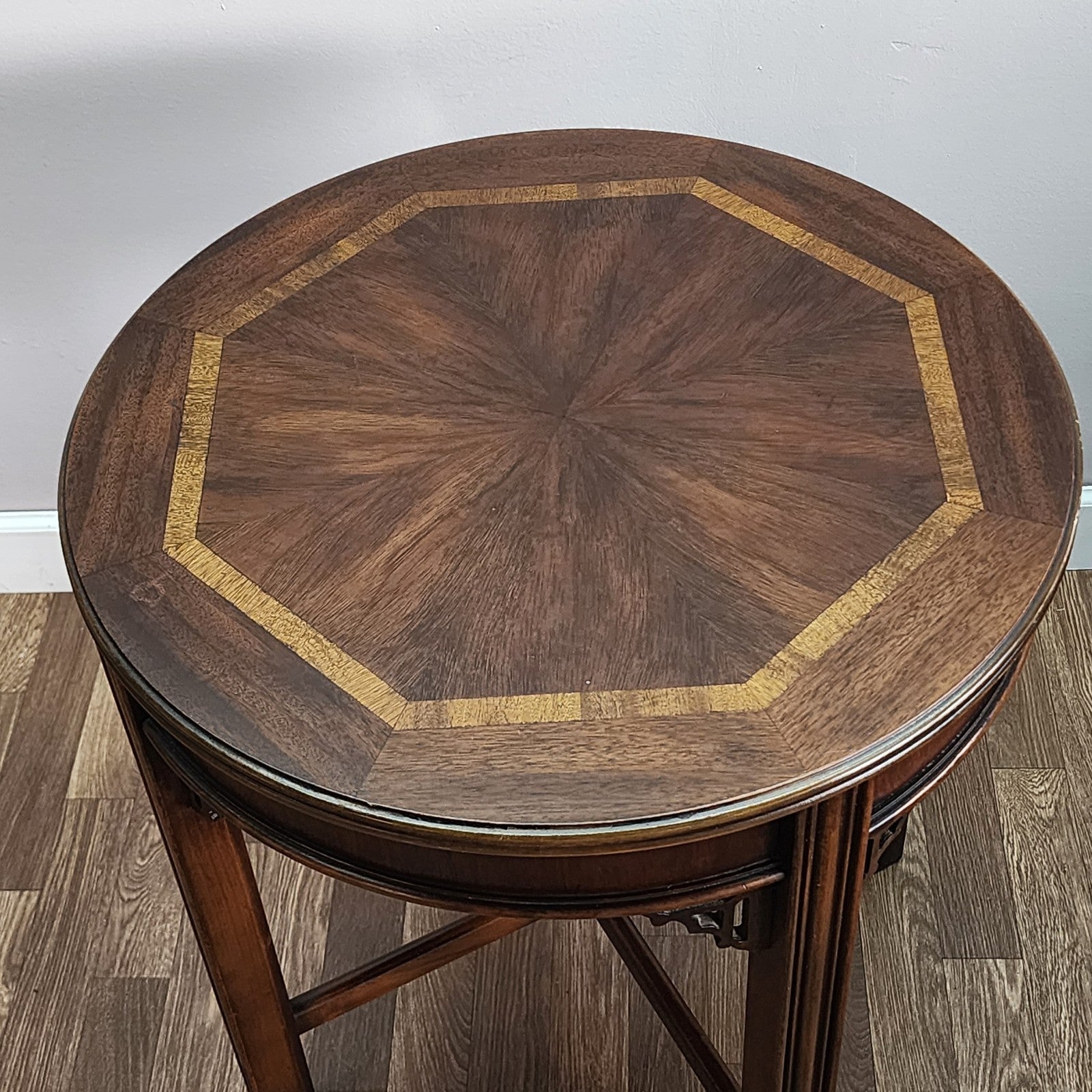 Lane Hollywood Regency Inlay Side End Table