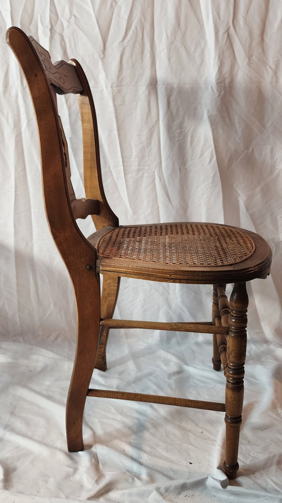 Antique Cane Chairs - Sold As A Pair