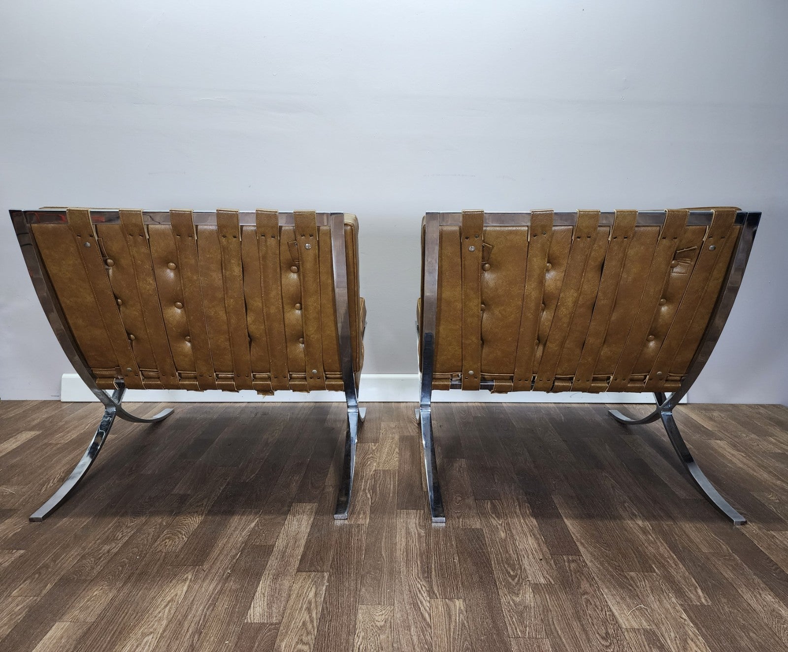 Vintage Barcelona Style Replica Chairs - Sold As A Pair or Individually